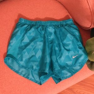Blue patterned Nike shorts!